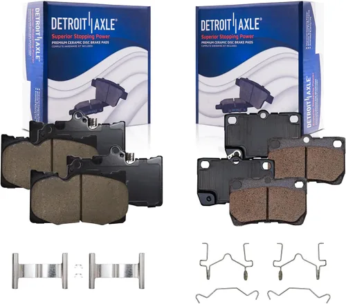 Vista 53 de Detroit Axle - Pastillas de Freno Delantero Izquierdo Reemplazo de Pinza de Disco para Ford Fusion Mazda 6 Lincoln MKZ Mercury Milan 2006-2012