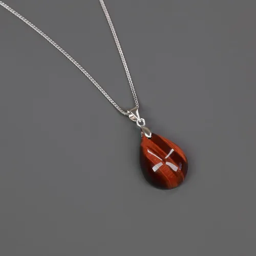 Vista 3 de COAI 925 Sterling Silver Teardrop Crystal Necklace for Women, Teardrop Pendant for Women