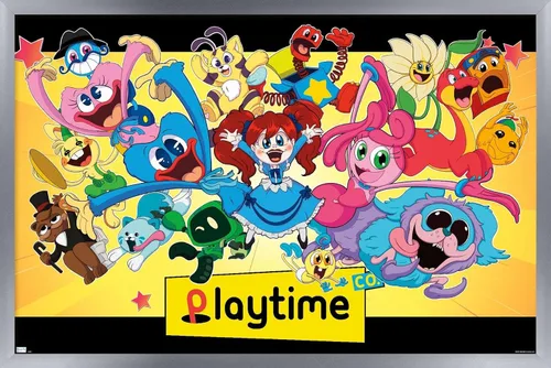 Vista 11 de Trends International Poppy Playtime - Póster de pared grupal, 14.72 x 22.37 pulgadas, versión enmarcada de madera de granero