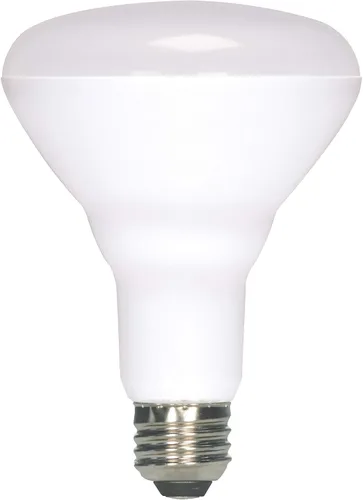 Vista 3 de Satco S29628 10 vatios; LED BR30; 2700 K; extensión de haz de 100 pies; base media; 120 voltios; regulable paquete de 6