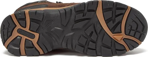 Vista 6 de HI-TEC Yosemite WP Mid Botas de senderismo impermeables para hombre, ligeras, transpirables, para el aire libre Marrón Oscuro Tostado