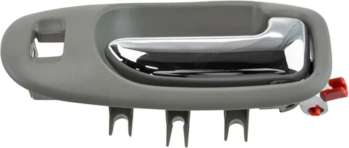 Vista 41 de TRQ Manija de puerta interior delantera izquierda cromada y negra para el lado del conductor compatible con Ford F-150 2012-2014