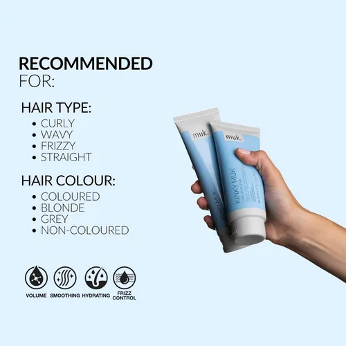 Vista 4 de MUK. Haircare Kinky Extra Hold Curl Amplificador, 6.8 onzas