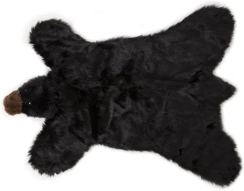 Vista 5 de Carstens - Alfombra de oso negro de peluche para niños, pequeña