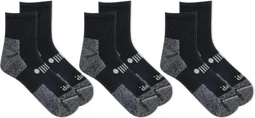 Vista 2 de Jeep Mens Classic Cotton Ankle Socks - 3 Pair Pack - Moisture Wicking and Cushioned Comfort
