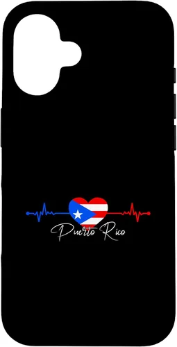 Vista 32 de Puerto Rico Boricua Heartbeat - Carcasa para iPhone 17