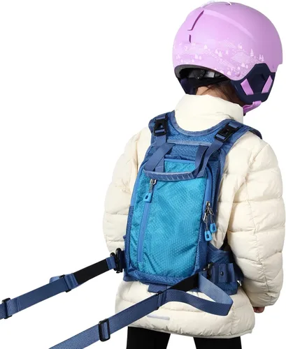 Vista 5 de skiguard Entrenador de arnés de esquí para niños: ayuda a los niños pequeños a aprender a esquiar con apoyo, arnés de esquí infantil con mochila