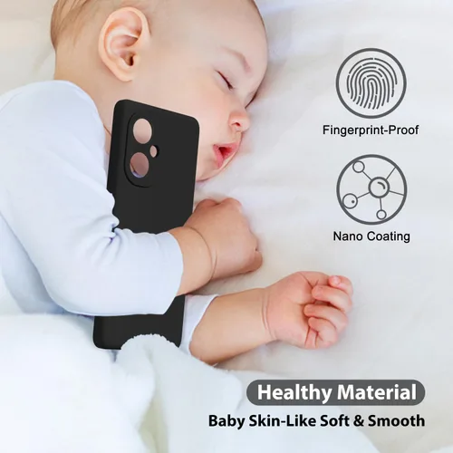 Vista 6 de oakxco Funda para teléfono Oneplus Nord N30 0.18 oz con agarre de silicona líquida, bonita funda de gel TPU suave delgada y delgada de goma suave