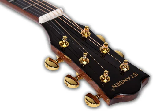 Vista 3 de Guitarra acústica de abeto sólido de 41 pulgadas cortada Stansen T-800C Guitarra