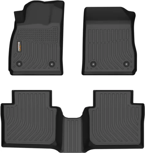 Vista 22 de Alfombrillas para todo tipo de clima y forro de carga para Volkswagen Atlas 2018-2026 (asientos de 6 pasajeros), juego completo de 3 filas