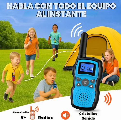 Vista 5 de Wishouse Walkie Talkies para niños recargable