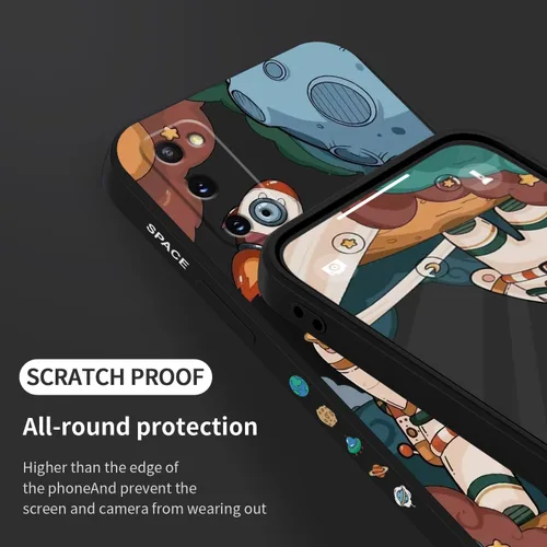 Vista 7 de LEECG para Samsung Galaxy S20 Funda, Diseño Creativo Lateral con Forro de Microfibra de Silicona Suave con Patrón de Flores para Cubierta de negro