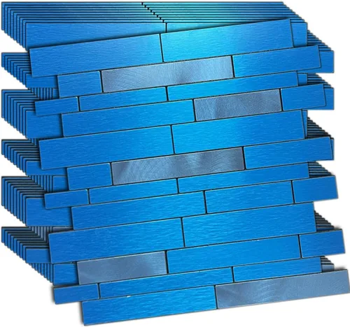 Vista 15 de 10 hojas de azulejos despegar y pegar para salpicadero de cocina, azulejos de mosaico autoadhesivos, para pegar en tocadores de baño, decoración