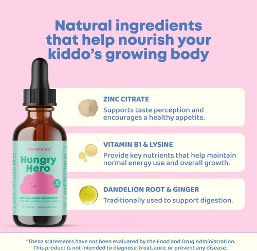 Vista 5 de JoySpring Potenciador de apetito para niños a partir de 3 años Aumento de peso natural con L-lisina y vitaminas B Potenciador del apetito