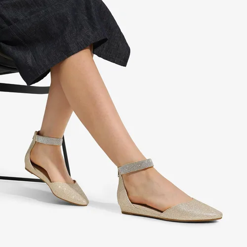Vista 5 de Dream Pairs - Zapatos de plataforma baja con correa en el tobillo para mujer