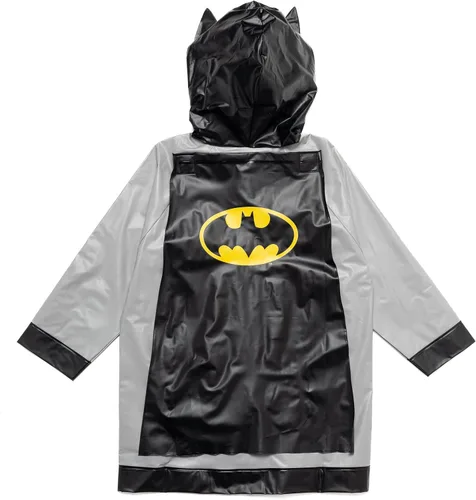Vista 7 de DC Comics Justice League Superman Batman - Chaqueta impermeable para lluvia y paraguas de 3 piezas para niños pequeños