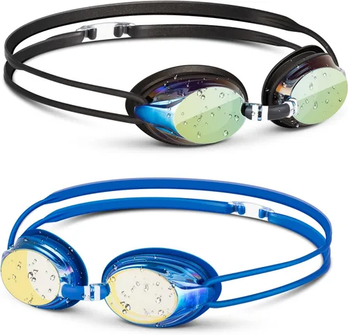 Vista 9 de Portzon Dynamics - Gafas de natación anti niebla, transparentes, sin fugas, para adultos, hombres y mujeres