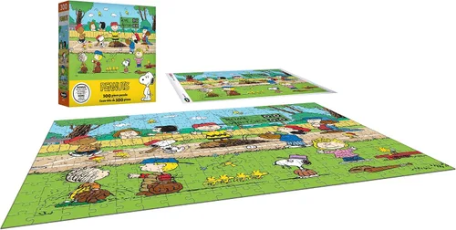 Vista 3 de RoseArt - Peanuts - Baseball - Rompecabezas de 300 piezas para adultos