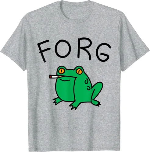 Vista 6 de Forg Y2K Sarcastic Cringe - Camiseta divertida Irónica Gen Z Weird Meme Cool, Blanco