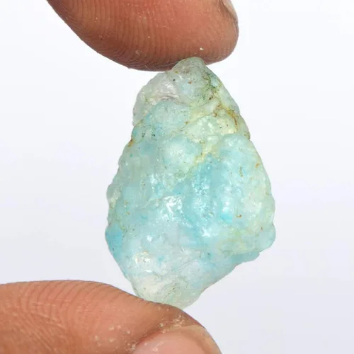 Vista 2 de GEMHUB Trozos de aguamarina azul cielo crudo raro, 14.50 quilates, sin cortar, aguamarina en bruto natural, cristal curativo, Gema, Brasil
