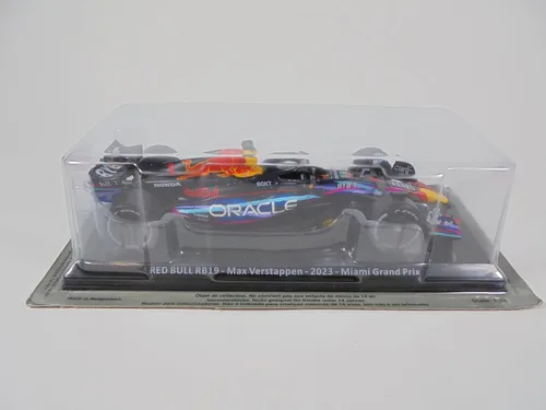Vista 6 de Fórmula 1 compatible con Red Bull RB19#1 Max Verstappen World Champion Miami GP 2023-1/24 Scale Model Car OR100
