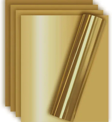 Vista 19 de Vinilo de transferencia de calor Aqua Foil HTV para playera 12" X 10" (Paquete de 5), fácil de desmalezar, tamaño garantizado