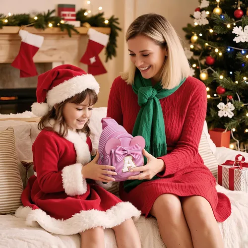 Vista 3 de Bolsos bandolera para niñas y niños - Regalos para niños Bolso cruzado pequeño con iniciales para niñas, regalos de cumpleaños