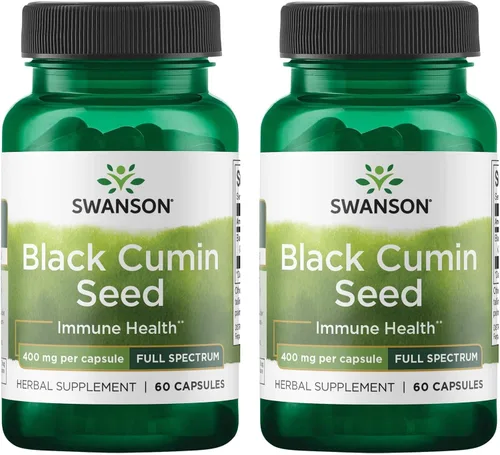 Vista 6 de Swanson Semilla de comino negro Full Spectrum 400 mg, 60 cápsulas