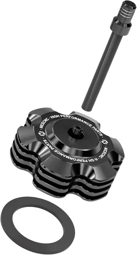 Vista 7 de NICECNC Tapa de combustible de gas negra con tubo de ventilación compatible con Yamaha Raptor 700 700R, Grizzly 125 TTR110 TTR125LE, repuesto