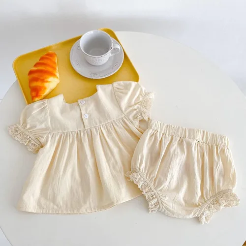 Vista 3 de IMEKIS Vestido mexicano para niña pequeña, mameluco bordado para hermanas a juego, trajes étnicos, vestido de verano