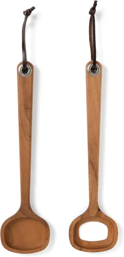 Vista 9 de Ironwood Gourmet Juego de utensilios de ensalada extra grandes, 2.75 x 2.75 x 13 pulgadas