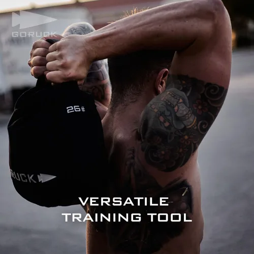 Vista 7 de GORUCK Pesas rusas de arena para fitness y entrenamiento corporal para hombres y mujeres, para levantamiento de pesas, mancuernas y yoga