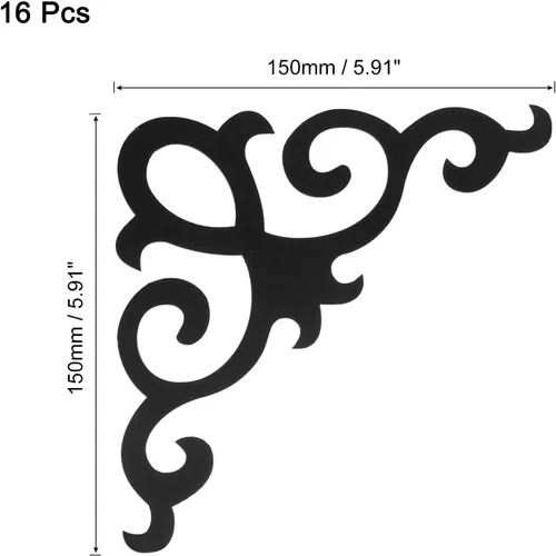 Vista 2 de uxcell 16 calcomanías autoadhesivas para espejo de pared, 5.9 in x 5.9 in, acrílico, espejo hueco, patrón de apliques para decoración de pared
