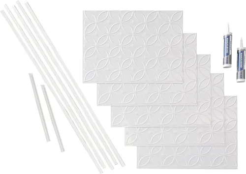 Vista 13 de FASÄDE Kit de anillos decorativos de vinilo para salpicaduras de 15 pies cuadrados en cobre pulido