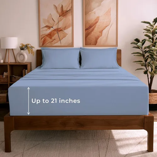 Vista 51 de Mellanni Juego de sábanas Twin XL - Juego de ropa de cama de 4 piezas de la colección icónica, (incluyendo 2 fundas de almohada), bolsillo profundo