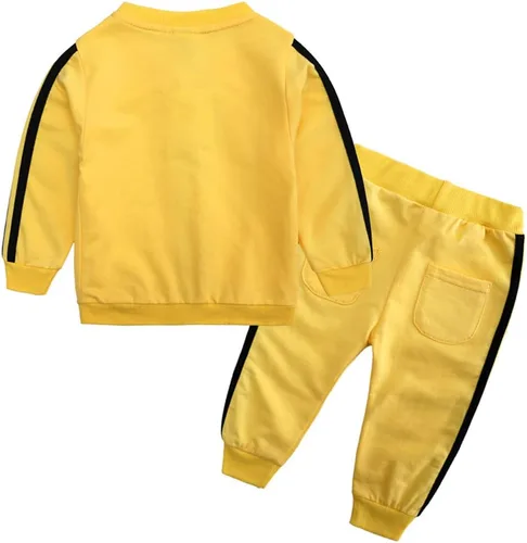 Vista 2 de Conjunto de sudadera de algodón para bebés niños y niñas + pantalones deportivos con cremallera