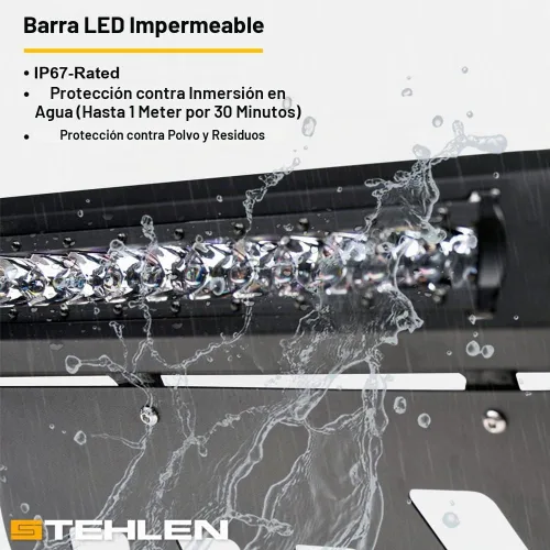 Vista 7 de Stehlen 733469493044 Compatible con 2009-2018 Dodge Ram 1500/2019-2022 Classic Advance Series Barra de toro LED de aluminio en negro mate