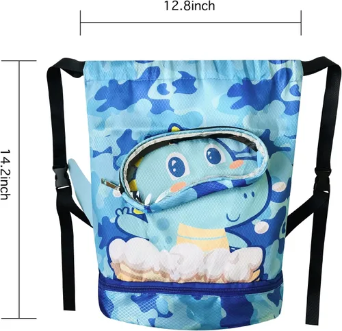 Vista 4 de Bolsa de natación para nadadores, mochila de playa, bolsas de yoga, impermeable, mochila deportiva, mochila de gimnasio, bolsa de baile, c14, Anime
