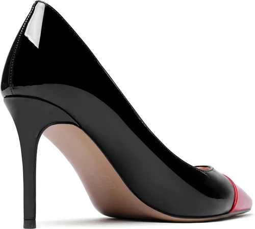 Vista 5 de WAYDERNS Zapatos de tacón alto con punta puntiaguda para mujer, de 3.5 pulgadas