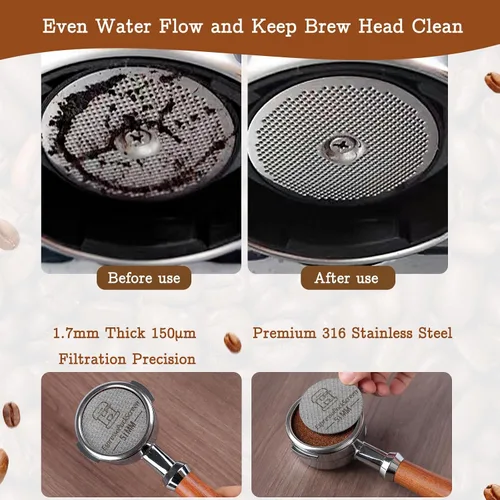 Vista 6 de Kit de Tamper de Espresso de 51 mm - Tamper de Café con Resorte, Nivelador Ajustable de Distribuidor de Espresso, Embudo Dosificador Magnético