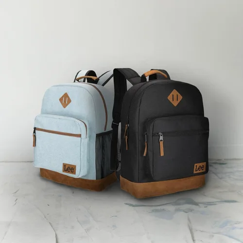 Vista 2 de Lee Authentic Jeans Company - Mochila de estudio para clase, funda acolchada para portátil de 15.6 pulgadas (negro)
