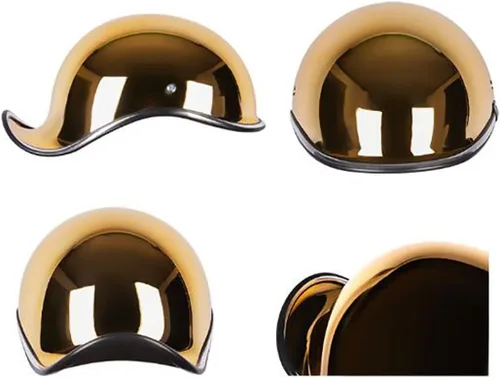 Vista 2 de Casco de motocicleta, casco de scooter, aprobado por DOT/ECE, medio casco de motocicleta, ha pasado pruebas de seguridad en carretera y protege