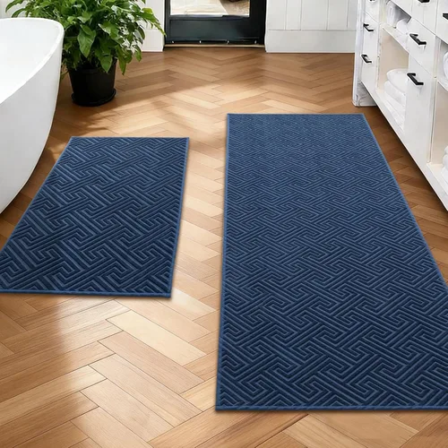 Vista 41 de YIHOUSE Alfombras de baño beige de 17 x 24 pulgadas, de secado rápido, antideslizantes, absorbentes, lavables a máquina, fina alfombra de baño