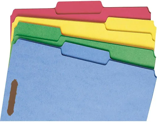 Vista 5 de Smead carpeta reforzada tamaño carta, 50 por caja, Variados