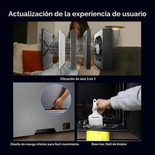 Vista 9 de Impresora 3D combinada QIDI Max4, volumen de construcción de 390 × 390 × Boquilla de 698 °F, tornillos de plomo Z duales, velocidad máxima de 31.496