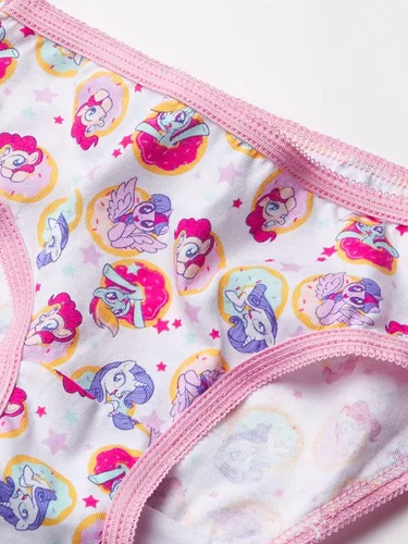 Vista 2 de My Little Pony Girls' 100% Combed Cotton Underwear Multipacks in Sizes 23tt, 4t, 4, 6 and 8