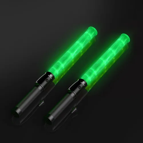 Vista 9 de RoadHero Varita de tráfico de 16 pulgadas, paquete de 2 luces de control de tráfico aéreo con 3 modos intermitentes, varitas de señal de seguridad