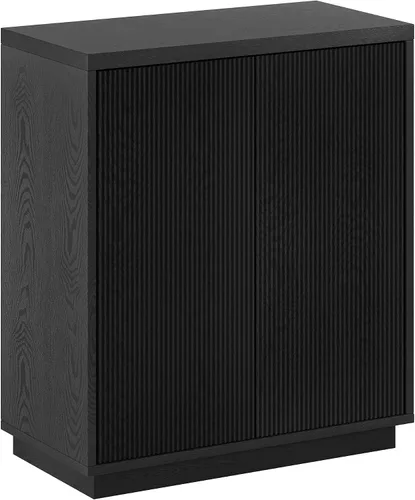 Vista 13 de Henn&Hart Alston - Armario Accent, 28 pulgadas de ancho, blanco aliso Fluted doors and clean lines create modern charm, with hidden storage, an