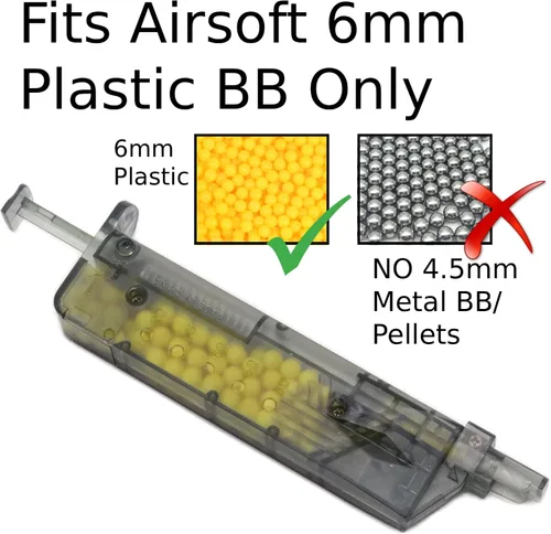 Vista 2 de MetalTac Airsoft Cargador de velocidad con capacidad de 100 BBs