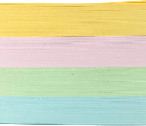 Vista 4 de D.RECT Cubo de notas adhesivas pastel – Notas sueltas 3.346 x 3.346 in – 40 mm de altura – 1 unidad